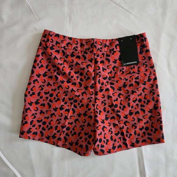 J. Lindeberg Gwen Printed Golf Short Size 27 Faded Rose Animal - Picture 9 of 13